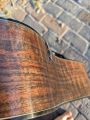 Sunlight brings out a three-dimensional appearance to the Claro Walnut tonewood.